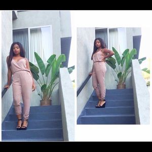 Blush Beige/Tan Jumpsuit